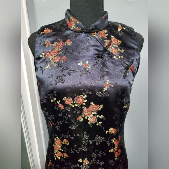 Vintage Robbie Bee Floral Print Japanese Style Dress sz 10 - Picture 2 of 8